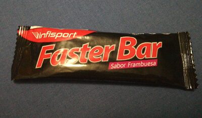 Faster Bar Frambuesa front packaging