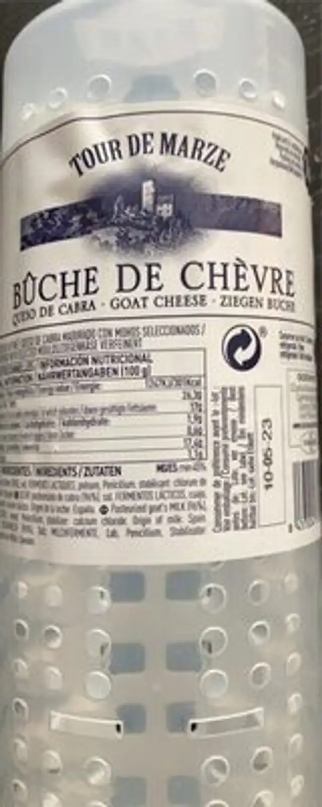 Bûche de chèvre front packaging