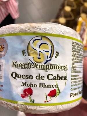 Queso de cabra moho blanco front packaging