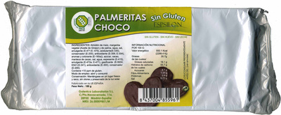 Palmeritas choco sin gluten