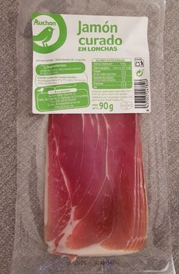 Jamón curado en lonchas front packaging