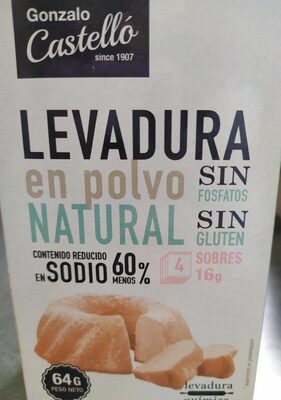 Levadura en polvo natural