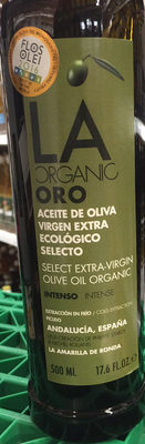 La Organic Oro Select Extra-Virgin Olive Oil Organic Intense