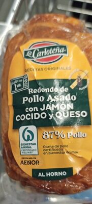 Redondo de pollo asado con jamón y queso