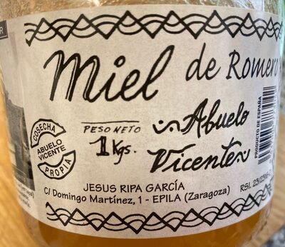 Miel de romero Abuelo Vicente