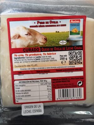 Queso de oveja de leche cruda