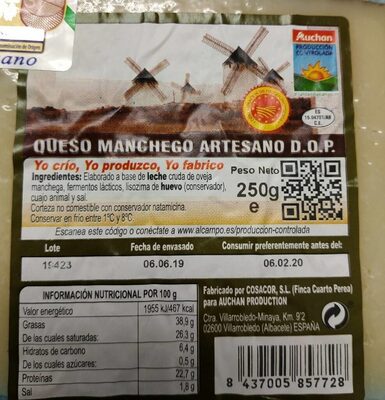 Queso manchego artesano