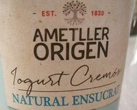 Iogurt cremós natural ensucrat