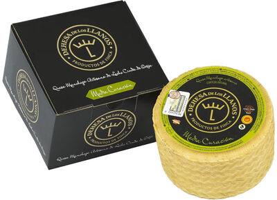 Queso manchego media curación de oveja dehesa de los llanos 1 kl front packaging