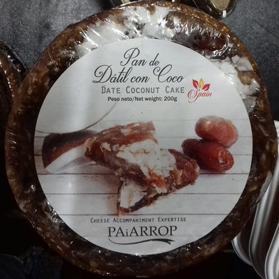 Pan de dátil con coco