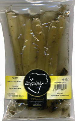 Calçots asados front packaging