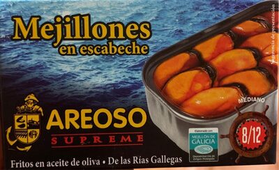 Mejillones en escabeche front packaging