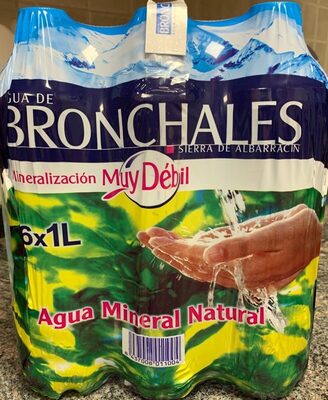 Agua mineral mediana front packaging