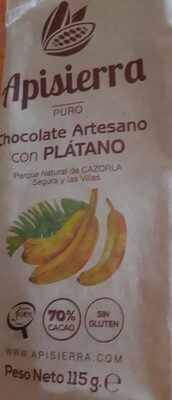 Chocolate artesano plátano