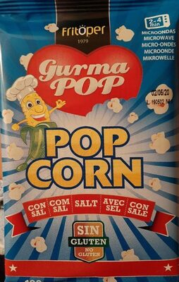 GURMA POP POP CORN front packaging