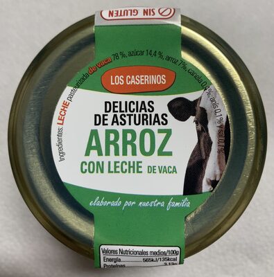 Arroz con leche de vaca front packaging