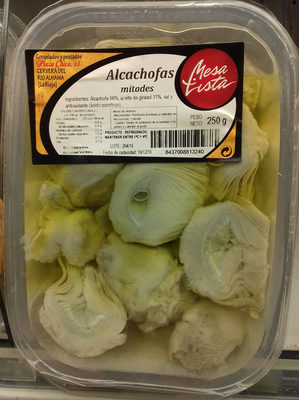 Alcachofas mitades front packaging
