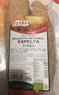 Baguette Integral Espelta precocida