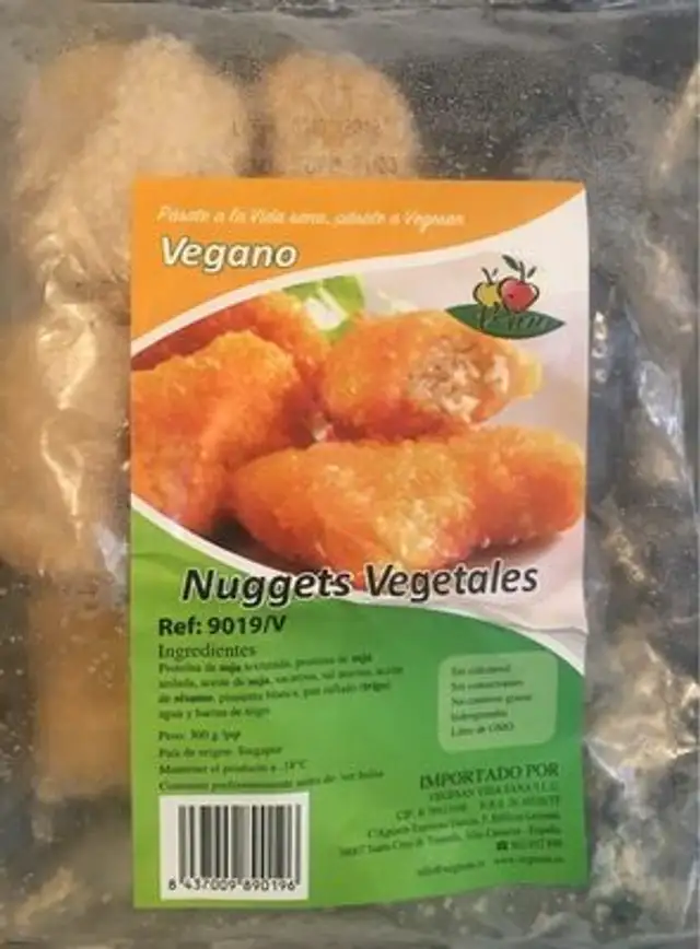 Nuggets vegetales front packaging