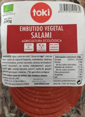 Embutido vegetal salami