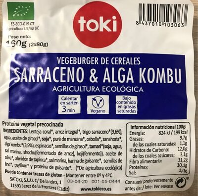 Hamburguesa Sarraceno & Alga Kombu