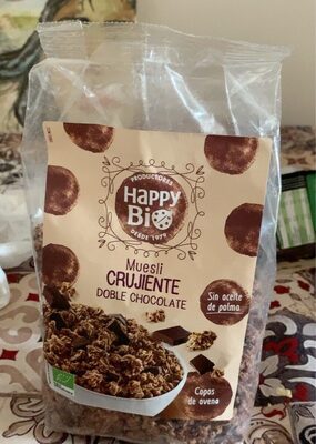 Muesli crujiente doble chocolate front packaging