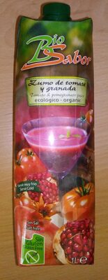 Zumo de tomate y granada