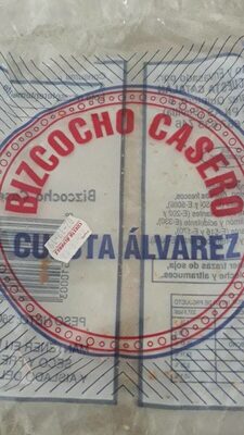 Bizcocho casero front packaging