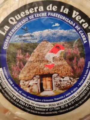 Queso semicurado de cabra front packaging