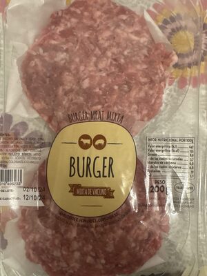 Burger mixta de vacuno