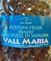 Aceituna negra Aragón con hueso en salmuera