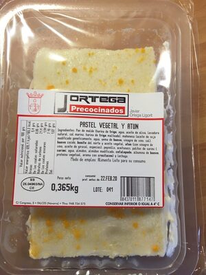 Pastel vegetal y atún