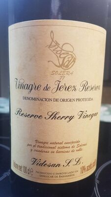 Vinagre Jerez Reserva