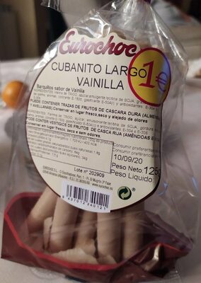 Cubanito largo vainilla front packaging