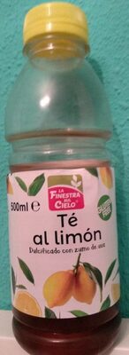 Té al limón dulcificado con zumo de uva