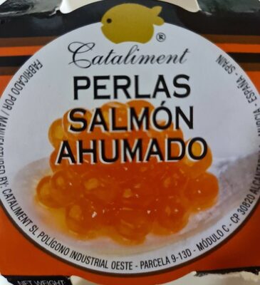 Perlas salmon ahumado