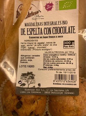 MAGDALENAS INTEGRALES BIO