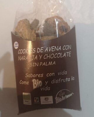 Cookies de avena con naranja y chocolate