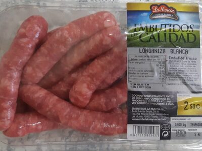 Longaniza Blanca (La Nuncia - Embutidos) front packaging
