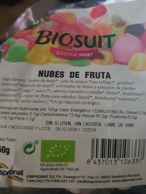 Nubes de frutas