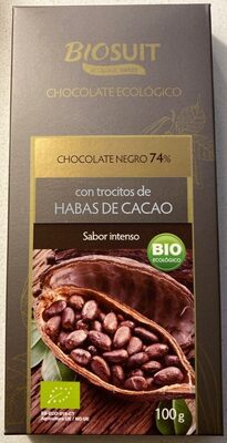 Biosuit Chocolate Ecológico con trocitos de habas de cacao