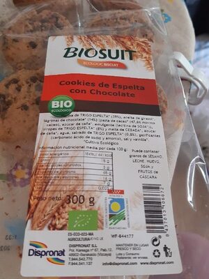 Cookies de Espelta con chocolate