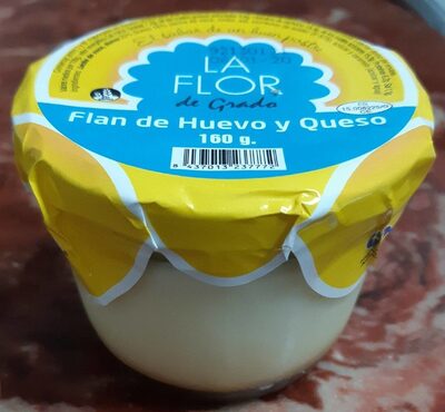 Flan de huevo y queso, La flor de Grado