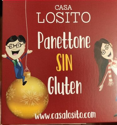 Panettone sin gluten front packaging