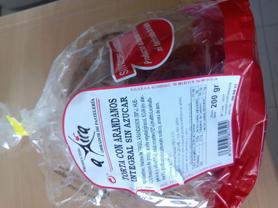 Torta con Arándanos integral sin azucar