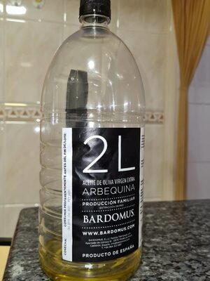 Aceite de oliva virgen extra Arbequina front packaging