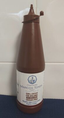 Crema de chocolate front packaging