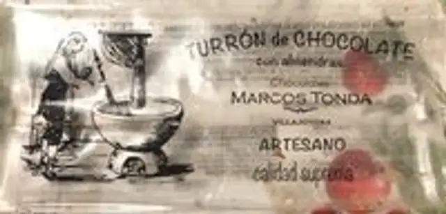 Turron de chocolate con almendras