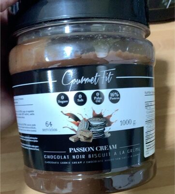 Passion cream chocolat noir biscuit