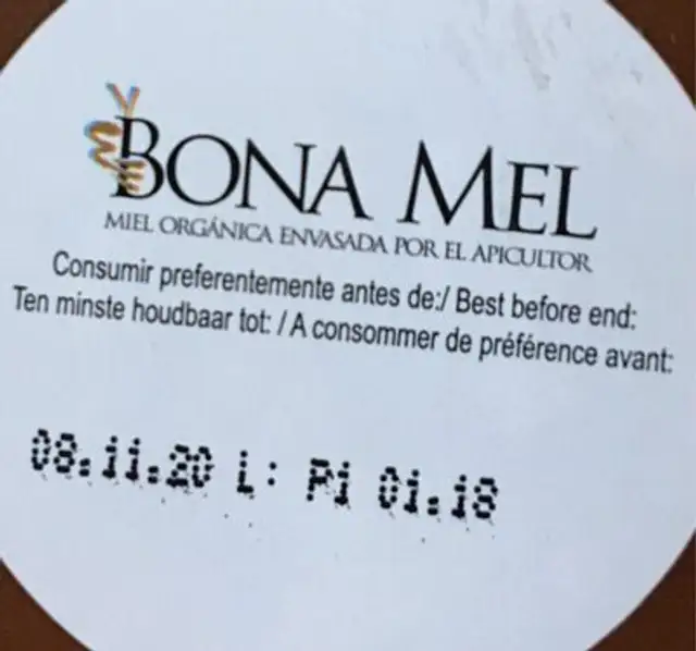 Pollen de fleurs ingredients label